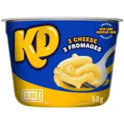 Kraft Dinner Triple Cheese Macaroni & Cheese Snack Cup - 58 g - FROM CANADA