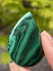 Large Malachite Cabochon AAA : Emotional Healing : Protection 2289 71ct
