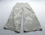 Chico's Women's Sequin Wide Leg Pull On Pants LB3 Helium Chico's Size 00/US:XS