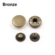 10Sets Sewing Accessories Clothes Copper Snap Buttons Garment DIY Fasteners Press Studs bronze 15mm