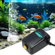 Aquarium Air Pump, 4W Quiet Oxygen Aerator Pump with Air Stone Airline Tubing an