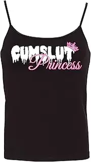 [Knaughty Knickers] Daddy's Little Fun Flirty Camisole Cami Tank Top Sleep Wear Fitted Scoop Neck