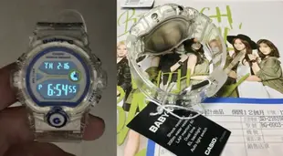 BABY-G CASIO 卡西歐少女新潮果凍全透明慢跑運動專用大螢幕電子錶 型號：BG-6903-7D【神梭鐘錶】