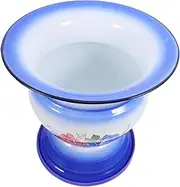 1Pc Enamel Spittoon Vintage Chinese Style Pee Bucket for Home Durable Easy to Clean Night Urine Pot for Bedroom Travel and Outdoor Camping Activities