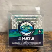 FolkArt Drizzle Square Open Pour Cups 5 pieces NEW! 61851 straight & wavy edges