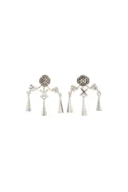 CHARM BACKED STUDS DRESS UP BOX SILVER PLATED