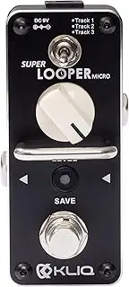 KLIQ Super-Looper Micro Looper Effect Pedal for Guitar & Bass