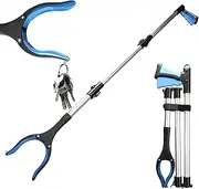 42.5’’ Grabber Reacher Tool with Magnet Reacher Grabber Pickup Tool 360° Rotating Jaw Extra Long Foldable Gripper Mobility Aid Reaching Assist Tool Trash Picker