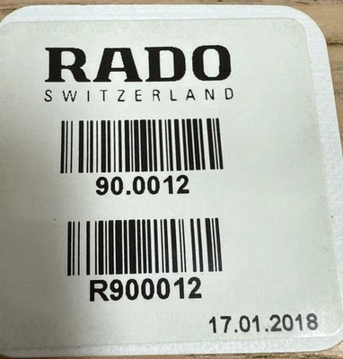 Genuine Rado Waterproof Set 90.0012 For R20383142
