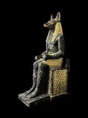 God Anubis Statue Bust to protect the dead from Egyptian Stone, Egyptian Anubis