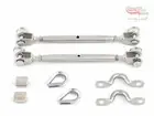 316 STAINLESS STEEL BALUSTRADE KIT JAW/JAW TURNBUCKLE THIMBLE SWAGE SADDLE LR