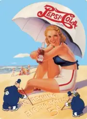 Coca Cola, Pepsi, Sprite Vintage Photos & Ads Free Rigid Top Loader 1086