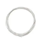 Cable Insulation Sleeve Flexible Cord Protector 16.4 Ft 1mm ID/White