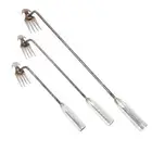 Garden Weeding Tool Hand Cultivator Rake Hoe Tiller Tool with Long Handle Stand