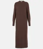 [Fforme] Fforme Ainsley wool and cashmere shift dress AU 10 brown