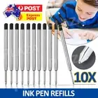 10 x Black Ballpoint Pen Refill/Refills Medium Point Compatible For Parker Pen