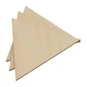 Natural Wood Triangle Craft Pieces for DIY Projects