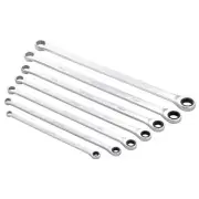 Draper Metric Extra Long Double Ring Ratchet Spanner Set 7 Piece 27778