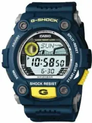 Casio Men's G7900-2D G-Shock Blue Resin Digital Dial Watch