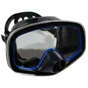 Scuba Diving Classic Free Dive One-Window Silicone Purged Mask , Black
