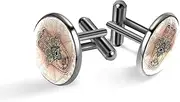 [Generic] Men's Cufflinks, Hamsa Hand Symbol Strength Happiness Cuff Links for Men, Classic Cufflinks Black for Suit Shirt Wedding Business Birthday Jewelry Gift