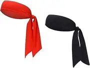 [DEMIL] Sports Headband - Head Tie Tennis Tie Hairband - Sweatbands Headbands Wristbands Head Wrap - Ideal for Working Out,Tennis