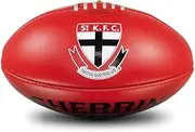 Sherrin St Kilda Saints AFL Team Leather Football, Red, Size 5