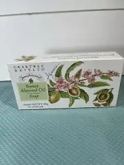 Crabtree & Evelyn Pack of 3 Soaps Sweet Almond Oil New