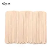 10/40pcs Disposable Wooden Waxing Wax Spatulas Spatula Tongue Depressor Hair Rem