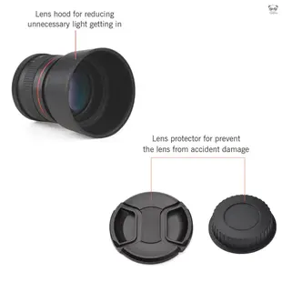 85mm F1.8 中號遠攝鏡頭 全畫幅人像鏡頭 標準定焦鏡頭 手動對焦 EF卡口 適用於佳能EOS Rebel T8i