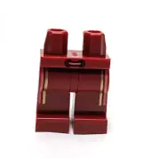 Lego - Minifigure Legs - Dark Red, Stripes