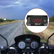 3in1 Waterproof LED Electronic Clock Thermometer Voltmeter Refit Motorcycle Y7Z2
