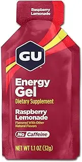 GU Energy - Energy Gels - Raspberry Lemonade Raspberry Lemonade Box of 24