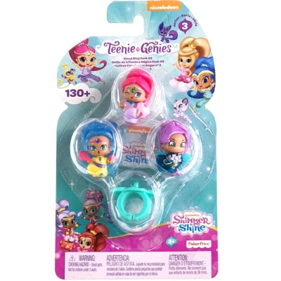 Teenie Genies Shimmer & Shine Magic Carpet RING PACK 3 Nickelodeon Series 3 NEW
