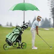 CostwayGolf Push Pull Cart Lightweight 3 Wheels Golf Push Cart-Green
