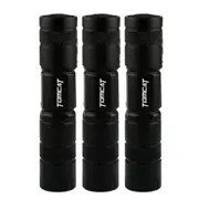 3x Tomcat 0.5W LED Light 9cm Aluminium Pocket Torch Flashlight w/AA Battery Asst