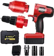 E-HEELP 2-in-1 20V Cordless 2 Quick Connect Electric Impact Wrench Drill/Driver