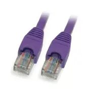 20ft Cat5E Ethernet RJ45 Patch Cable Stranded Snagless Booted PURPLE