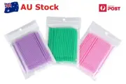 8 Packs Disposable Eyelash Swab Micro brushes (100pcs)