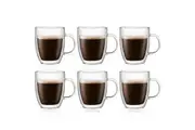 Bodum Bistro Double Wall 300ml Mug 6 Piece Set