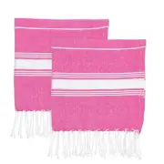 Childrens Towel 100% Turkish Cotton Beach Bath Pool Hammam Peshtemal Pink x2