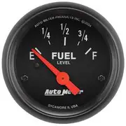 Autometer Z-Series Fuel Level Gauge Electric - 240 - 33 Ohm, 2 1/16 Inch, Short Sweep, AU2643