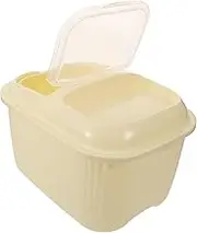 Yardenfun Airtight Rice Storage Container with Clear Window Durable Grain Bucket for Rice Cereal Flour More for Kitchen Organization and Food Safety