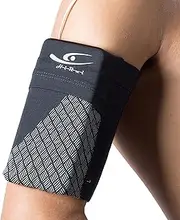 HiRui Universal Sports Armband Cell Phone Armband Sleeves Running Armband for Exercise Workout, Compatible with iPhone 15/15Plus/Pro iPhone 14/13/12 Samsung Galaxy All Phones (X-Large, Black)