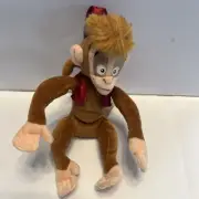 Disney Aladdin Abu Monkey Red Vest Bean Bag Plush 8"