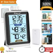Indoor Outdoor Thermometer - Wireless Digital Hygrometer Temperature Gauge