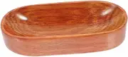 UTHCLO Wooden Tray for Tea and Snacks Elegant Serving Plate for Fruits Bread and Desserts Tableware for Home Shops and Dining