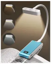 Rechargeable Book Light for Reading at Night in Bed Clip On Reading Light wit...