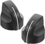 DOITOOL 2pcs Plastic Potentiometer Knob Cap Sturdy Replacement for Electronic Equipment Fluted Shaft Design for Easy Install