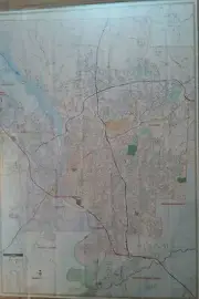 Columbus GA Laminated Wall Map (K)